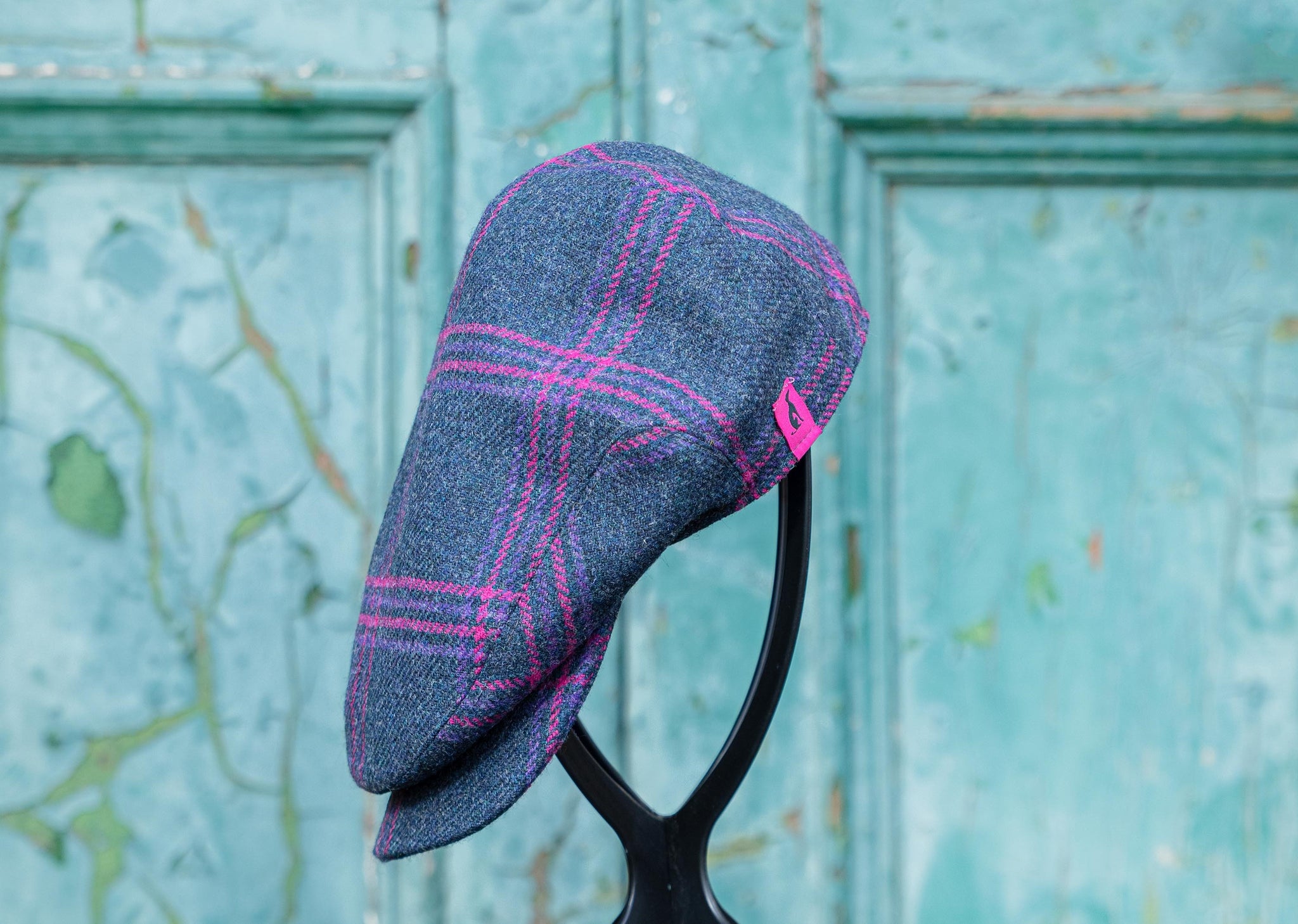 The 'Mender' flat cap in Whippet Caps Tweed No.1